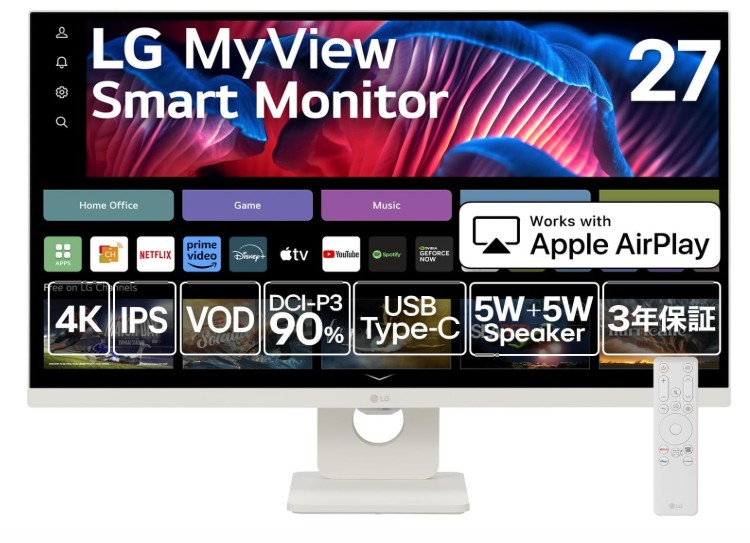 LG スマートモニター / 25SR50F-W のレビュー
